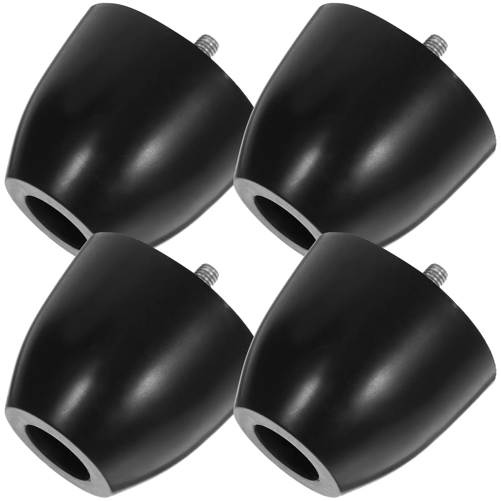 

Комплект из 4 пластиковых ножек для мебели: прочные опоры для диванов, стульев, столов, шкафов, кроватей с гладким основанием и высокой несущей способностью