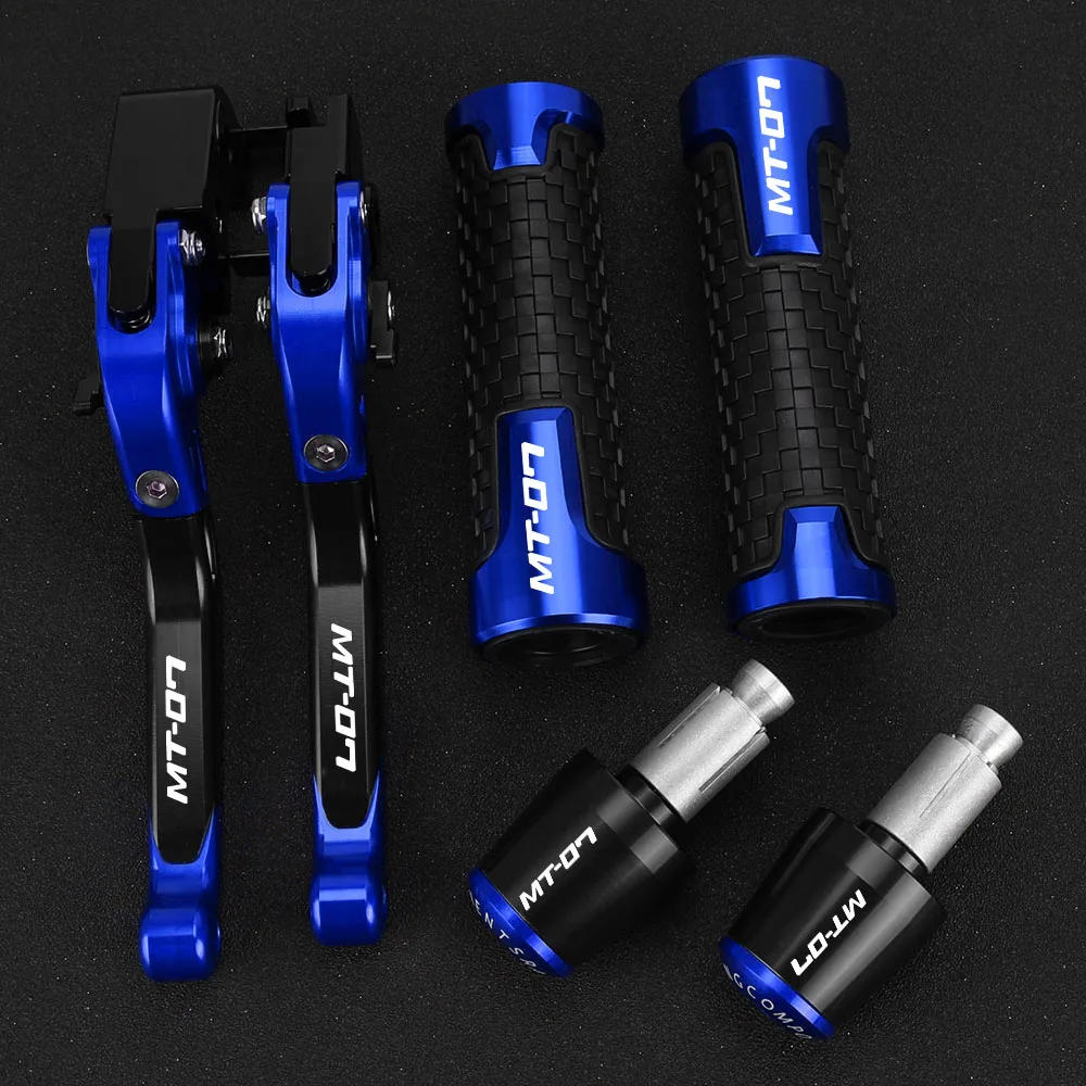 For YAMAHA MT07 MT-07 2014 2015 2016 2017 2018 2019 2020 2021 MT 07 Motorcycle Brake Clutch Levers Handlebar Hand Grips ends