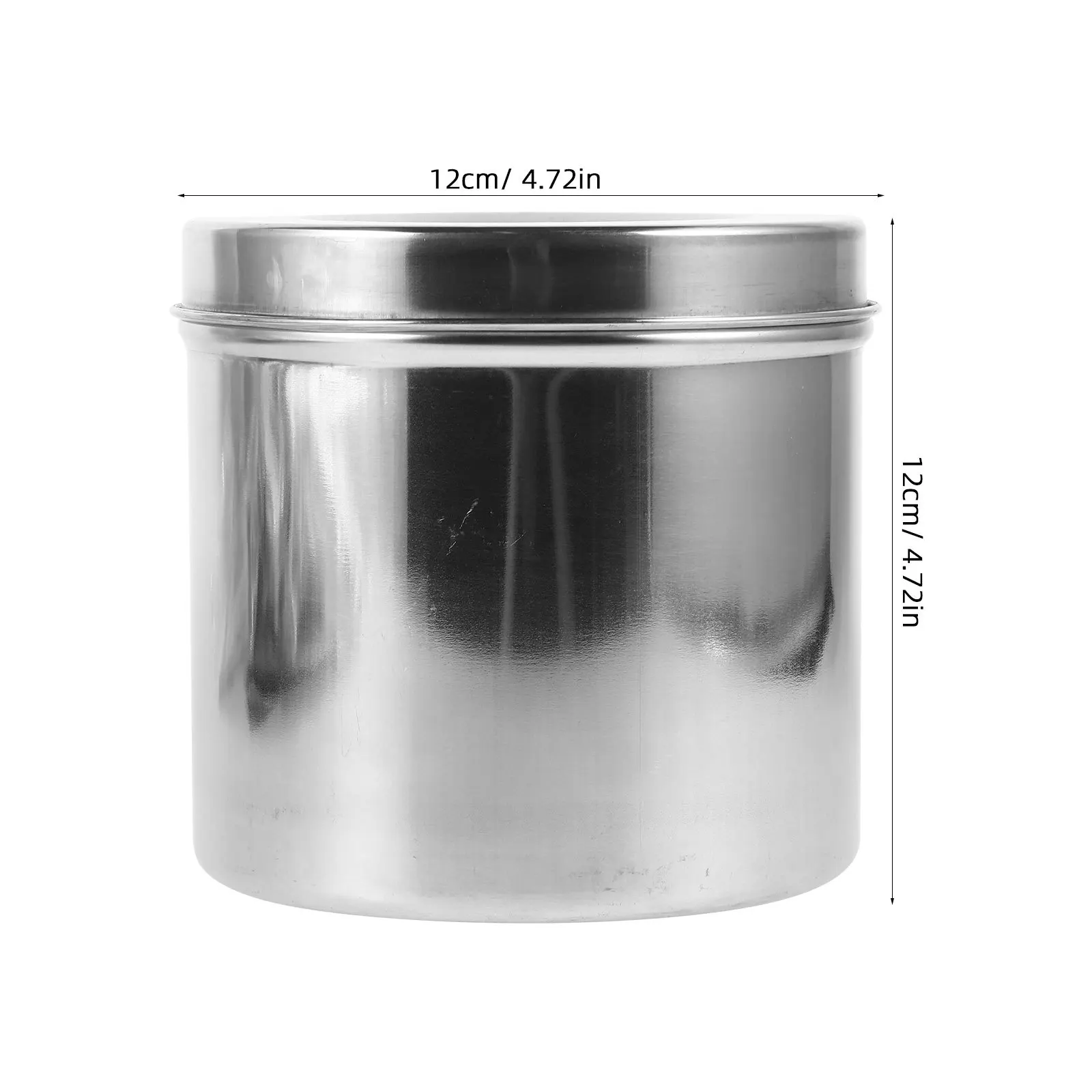 Contenitore di stoccaggio addensato in barattolo di acciaio inossidabile per forniture mediche, tè, caffè, unguento, crema, quadrato ermetico