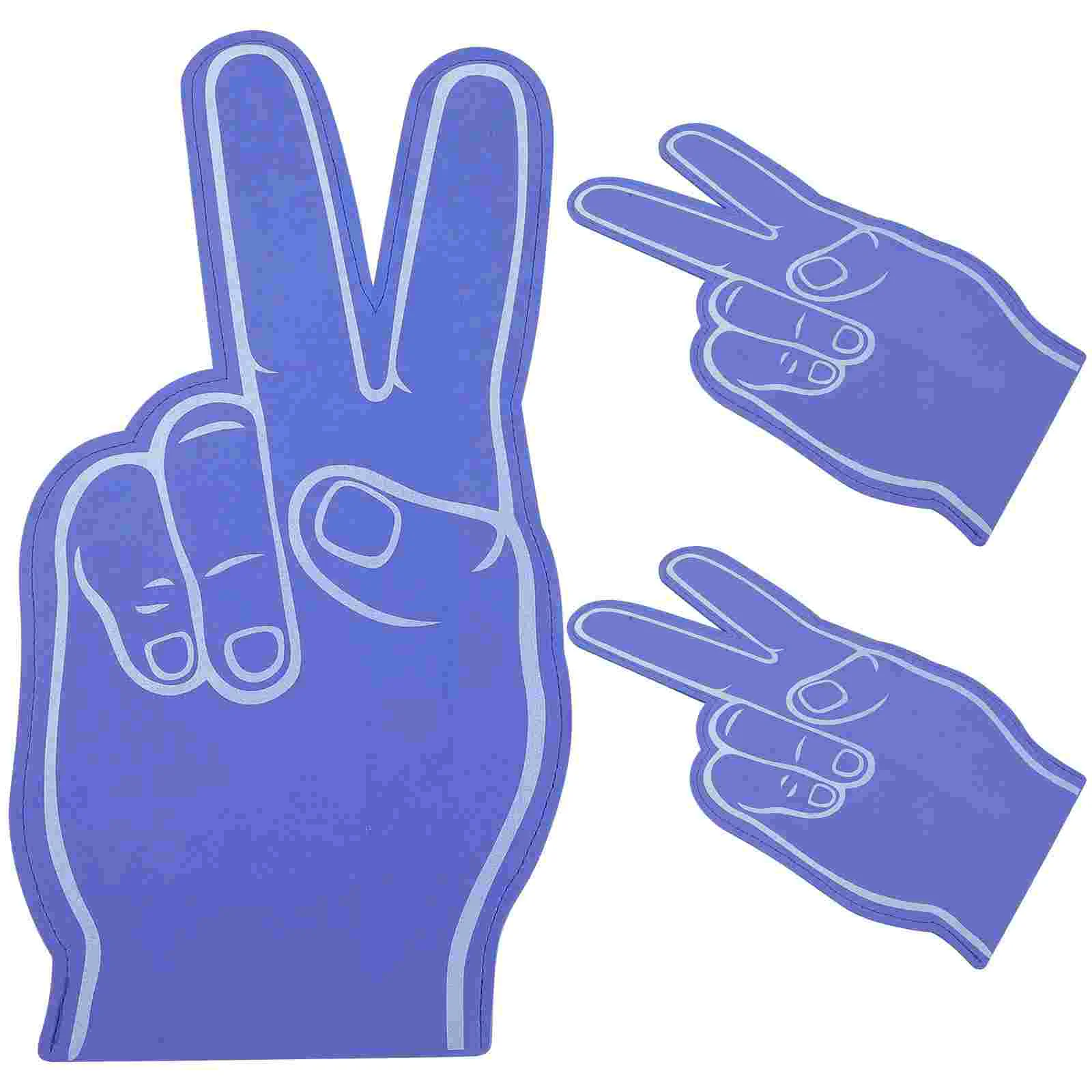 

3 Pcs Children’s Toys Foam Fingers Cheerleading Noise Makers Props Noisemaker Gift 46x225cm Stuff Blue