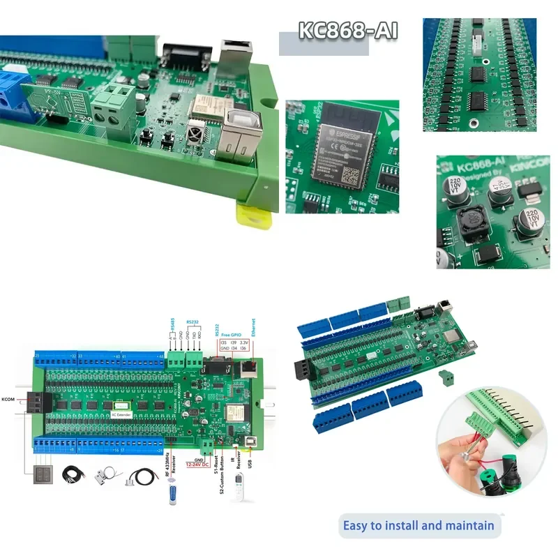 Relay Module KC868-AI Ethernet/ Wifi ESP32 Input Module IR Esphome Esp32 Home Assistant DIY