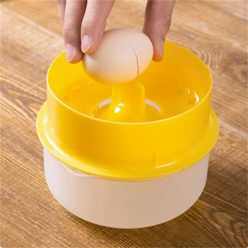 

New Egg White Separator White Yolk Separator Tool Yolk Filter Cooking Gadgets Egg Separating Funnel Spoon For Kitchen BakingTool