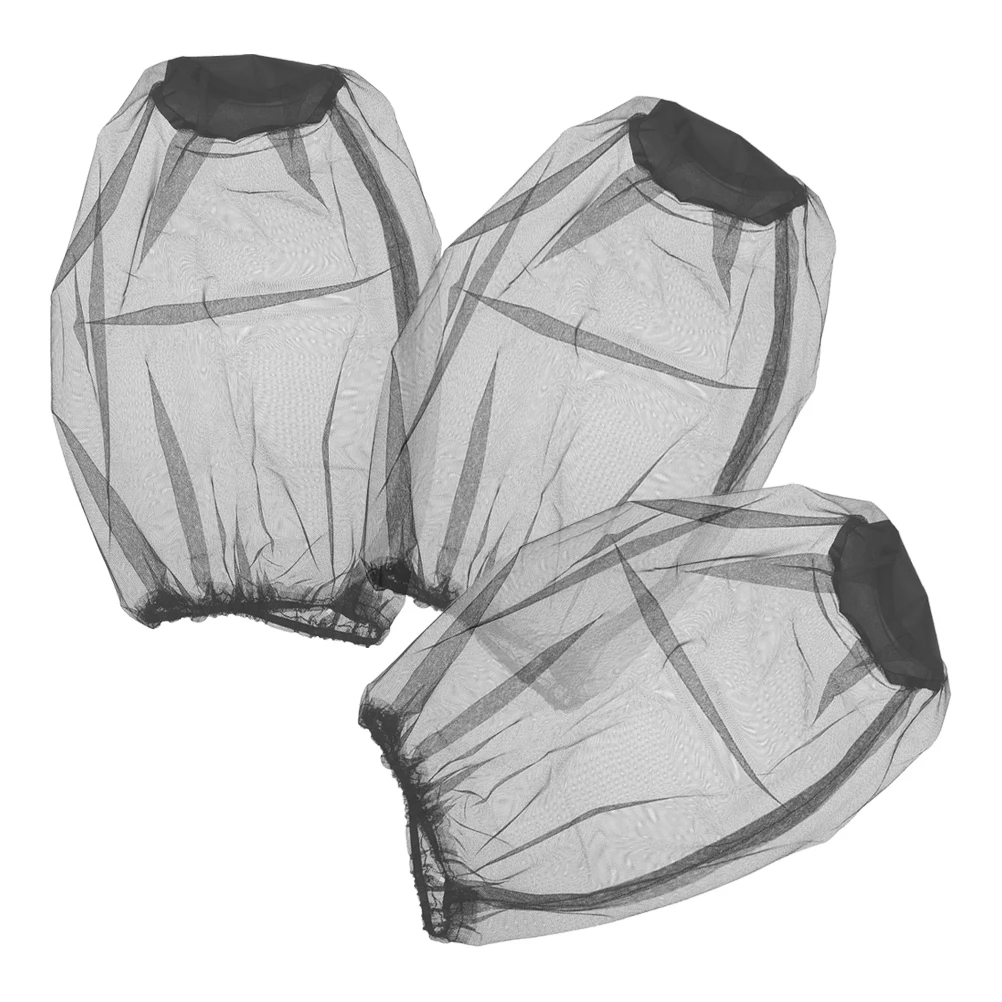 

3 Pcs Insect Hat Polyester Mesh Net Indoor Garden Netting Material Patio Fly Fishing