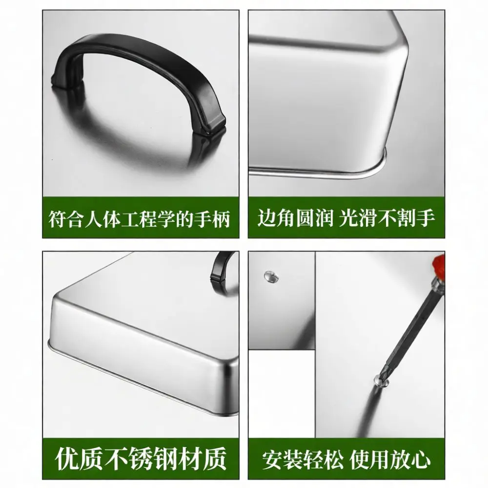 Portable Square Stainless Steel Basting Cover For Griddle Melting Dome Steak Burger Grill Lid Cooking Accessory Tool Pro