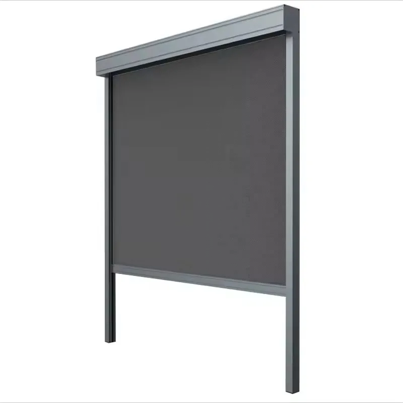 [سعر المصنع] ستائر دوارة بمحرك كبيرة الحجم بعرض 12 متر مخصصة لظلال ستائر مسار بسحاب خارجي