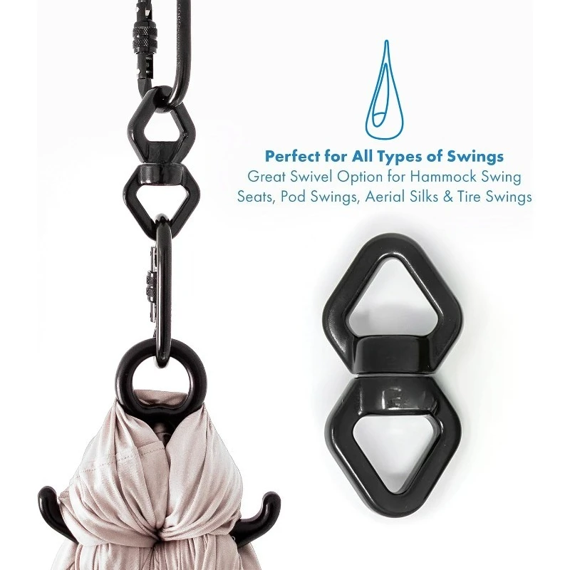 أرجوحة حسية للأطفال والكبار - تحمل 300 رطل، حسية داخلية وخارجية للتعليق مثل تأثير مهدئ - طبقات مزدوجة ناعمة