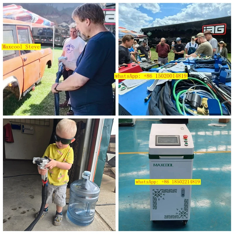 Лазерная чистящая машина 100 Вт, 200 Вт, 300 Вт, 500 Вт, импульсный лазерный очиститель, средство для удаления ржавчины для металлических поверхностей