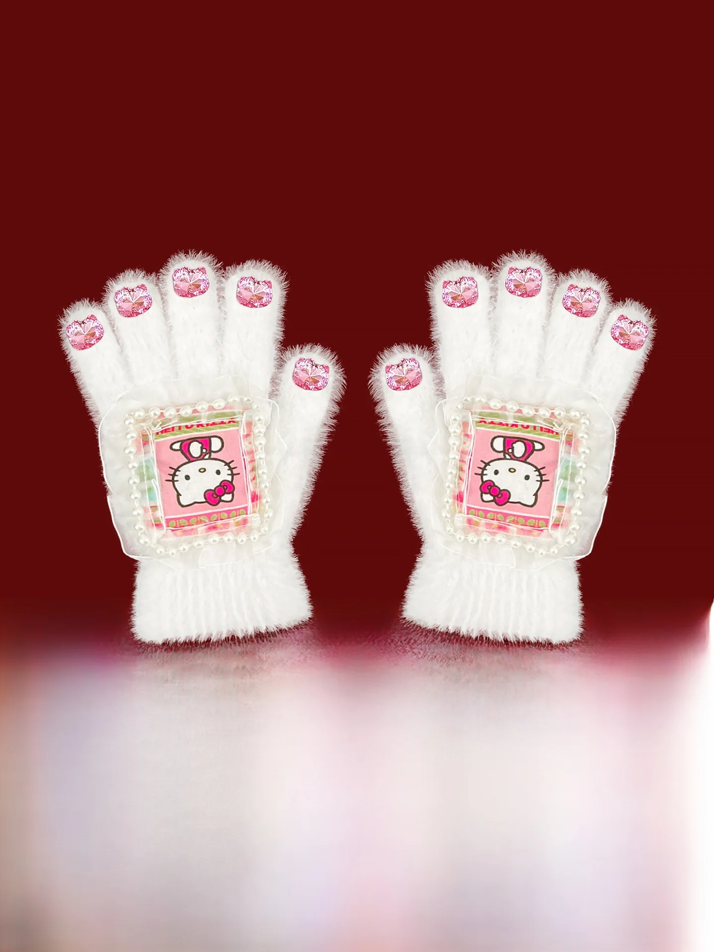 kit-bonito-tematico-luvas-de-dedo-forradas-com-strass-de-unha-balayage-para-ciclismo-doce-sle-inverno-quente-anti-frio