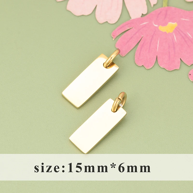 assoonas, 4 Stück/Set, MI64, wasserdichte Schmuckaccessoires, 316L-Edelstahl, Anhänger, Schmuckzubehör, DIY-Anhänger – Detail 6