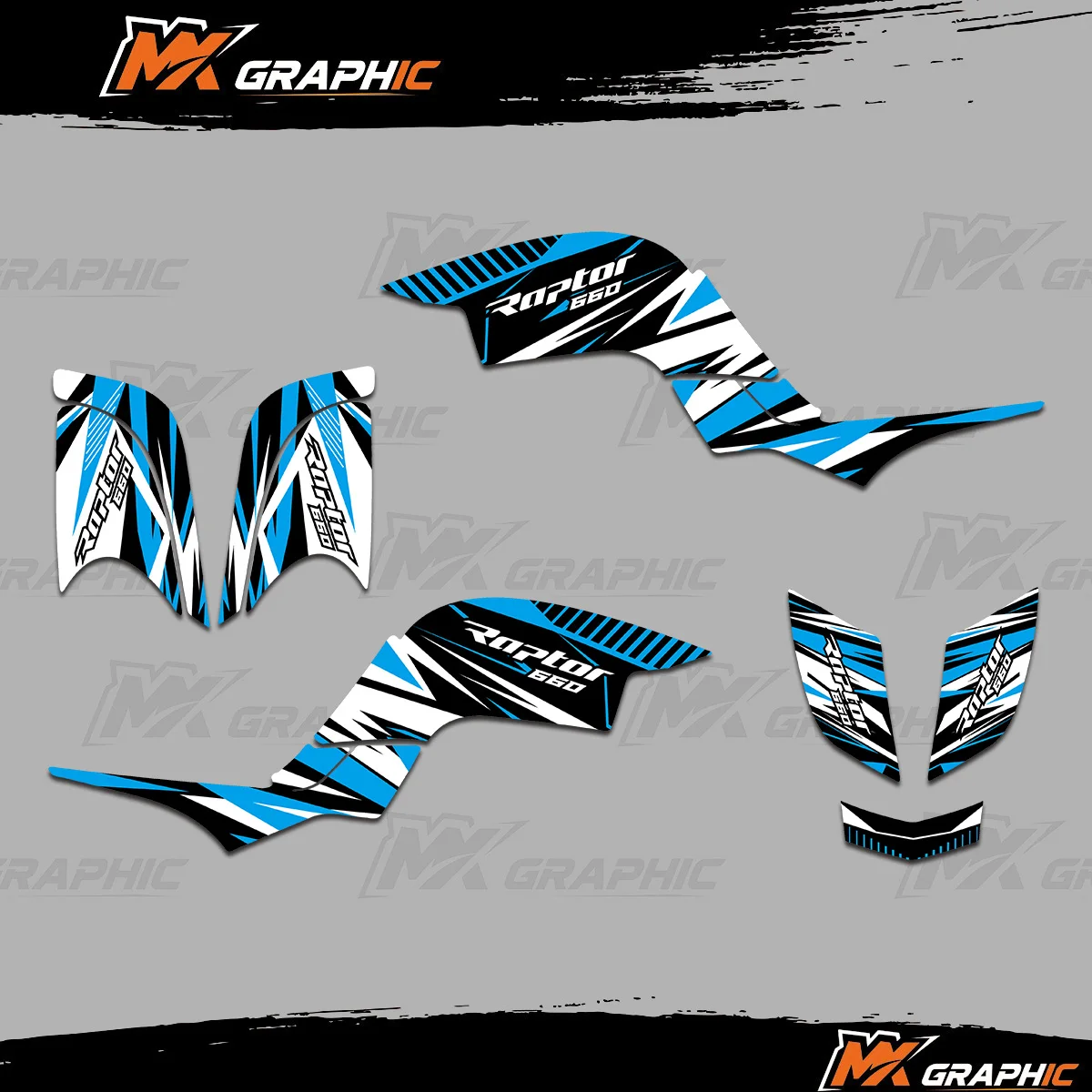 

Для Yamaha RAPTOR 660 YFM660 ATV графические наклейки наклейки гоночный крест