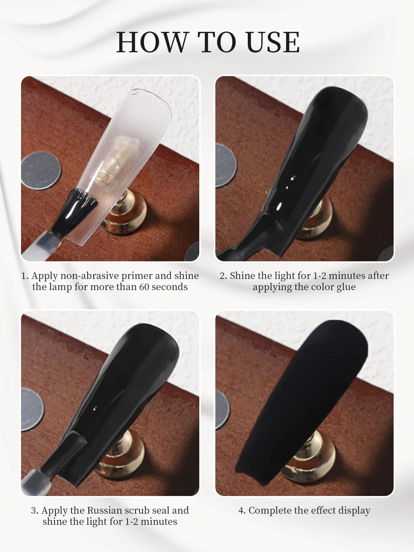 RSNAIL 12g Velvet Matte Top Coat UV Gel Polish Soak Off Semi Permanent Nail Varnish Clear Matte Finish Long Lasting Nail Art