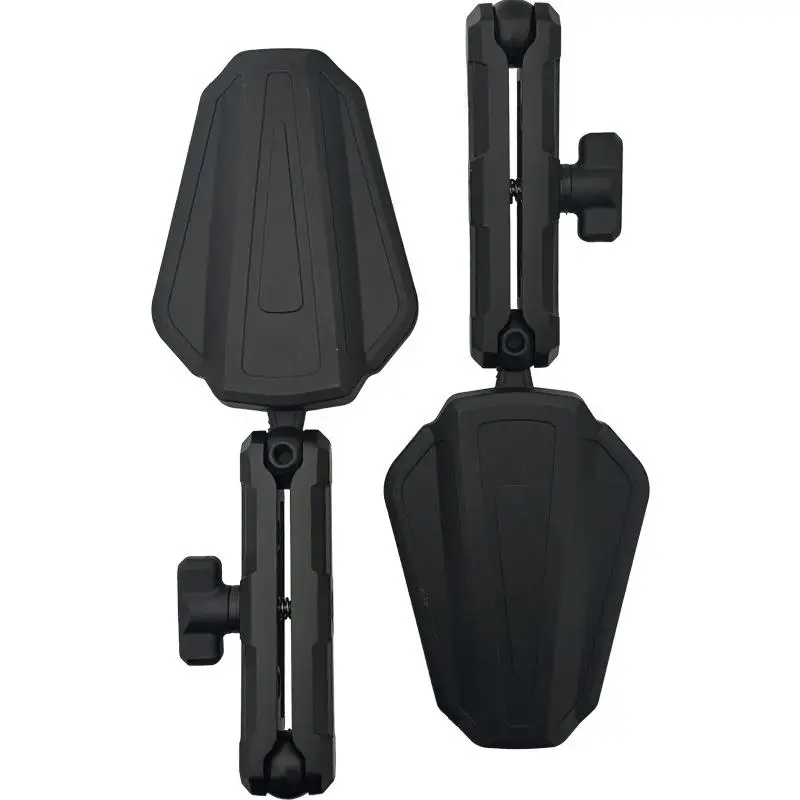 Universal Foldable Aluminum Motorcycle Rearview Mirror Anti Theft Wide Angle Mirror Side Mirror For ADV Off Road Bike