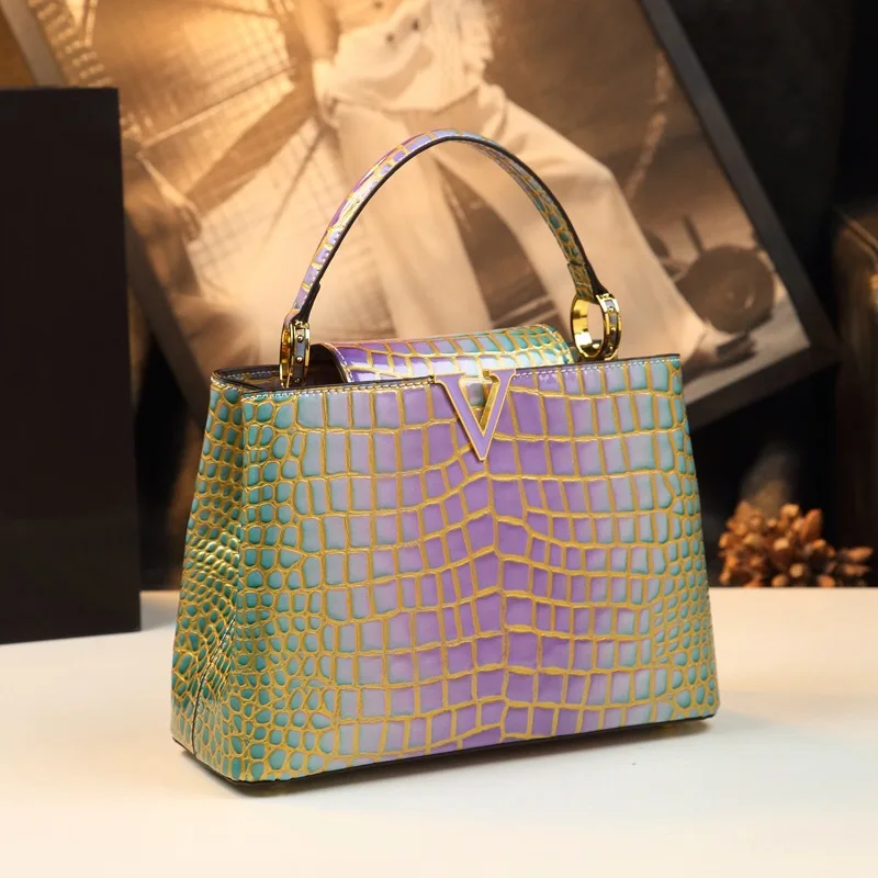 Elegant Parisian Vintage Diaper Bag For Women Unique Crossbody Handbag Luxury Designer Leather Chic Shoulder Tote Large Capacity