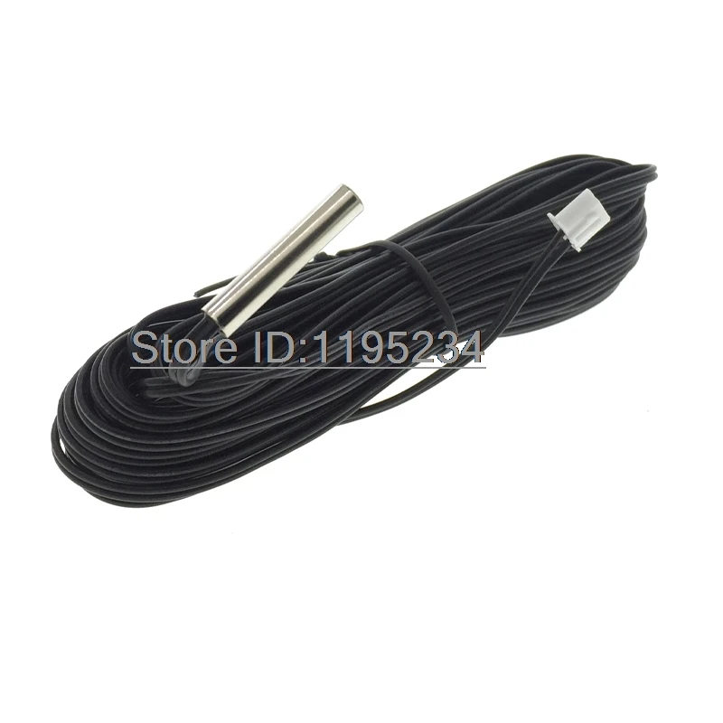 10K B Value3950 Cylindrical Waterproof Thermal Probe 5x25mm NTC Thermistor Long 4M XH2.54-2P Plug