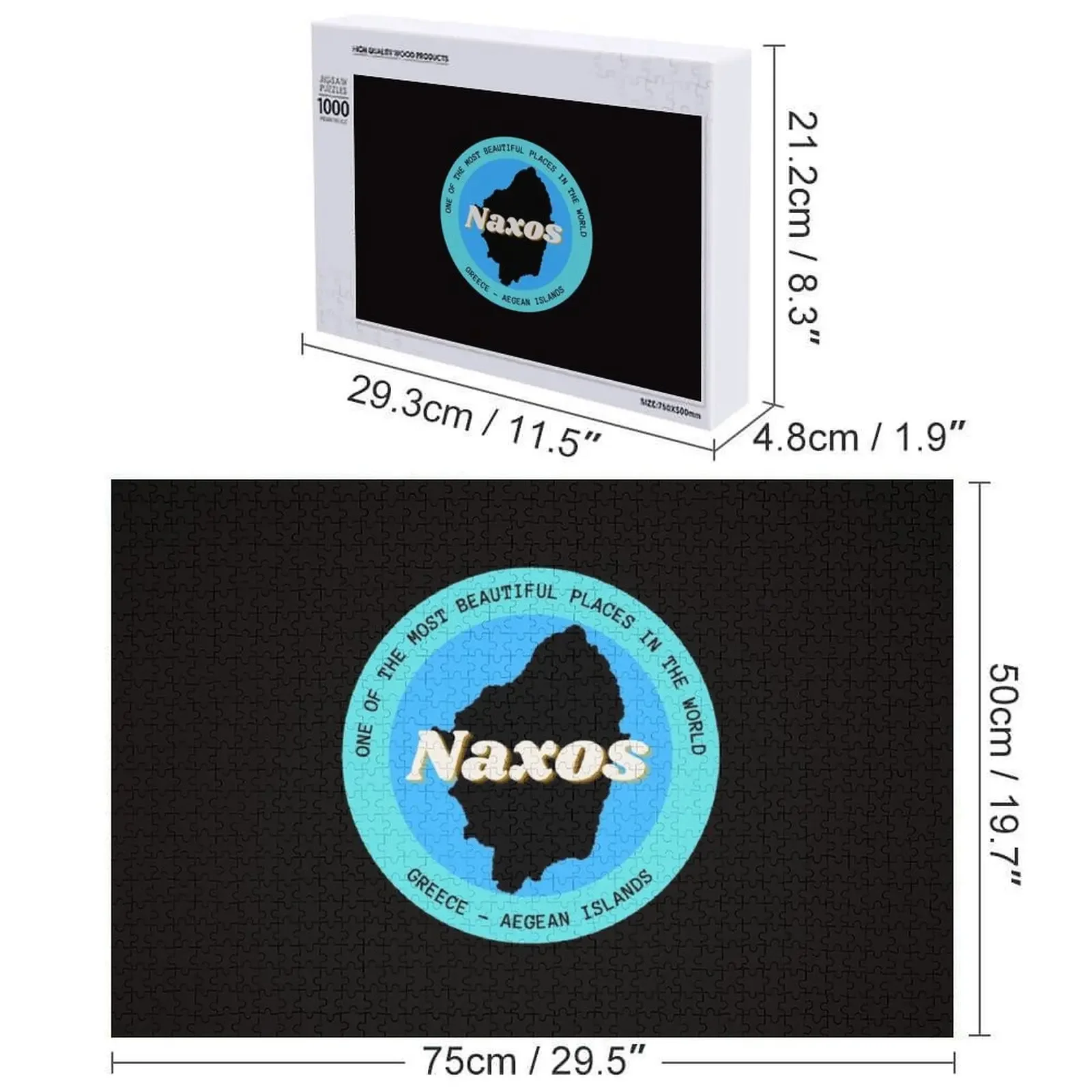 Naxos - Grecia Puzzle Puzzle in legno per adulti Puzzle in legno per adulti