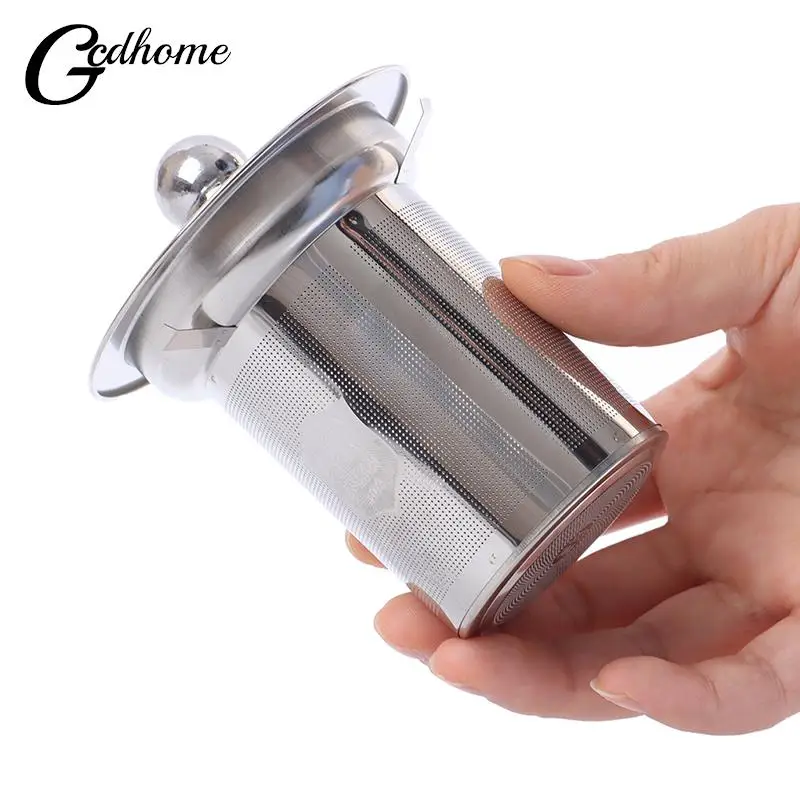 1PC Reusable Stainless Steel Tea Strainer Mesh Infuser Basket Loose Tea Leaf Infusers Herb Filter for Mug Teapot Teaware S/M/L