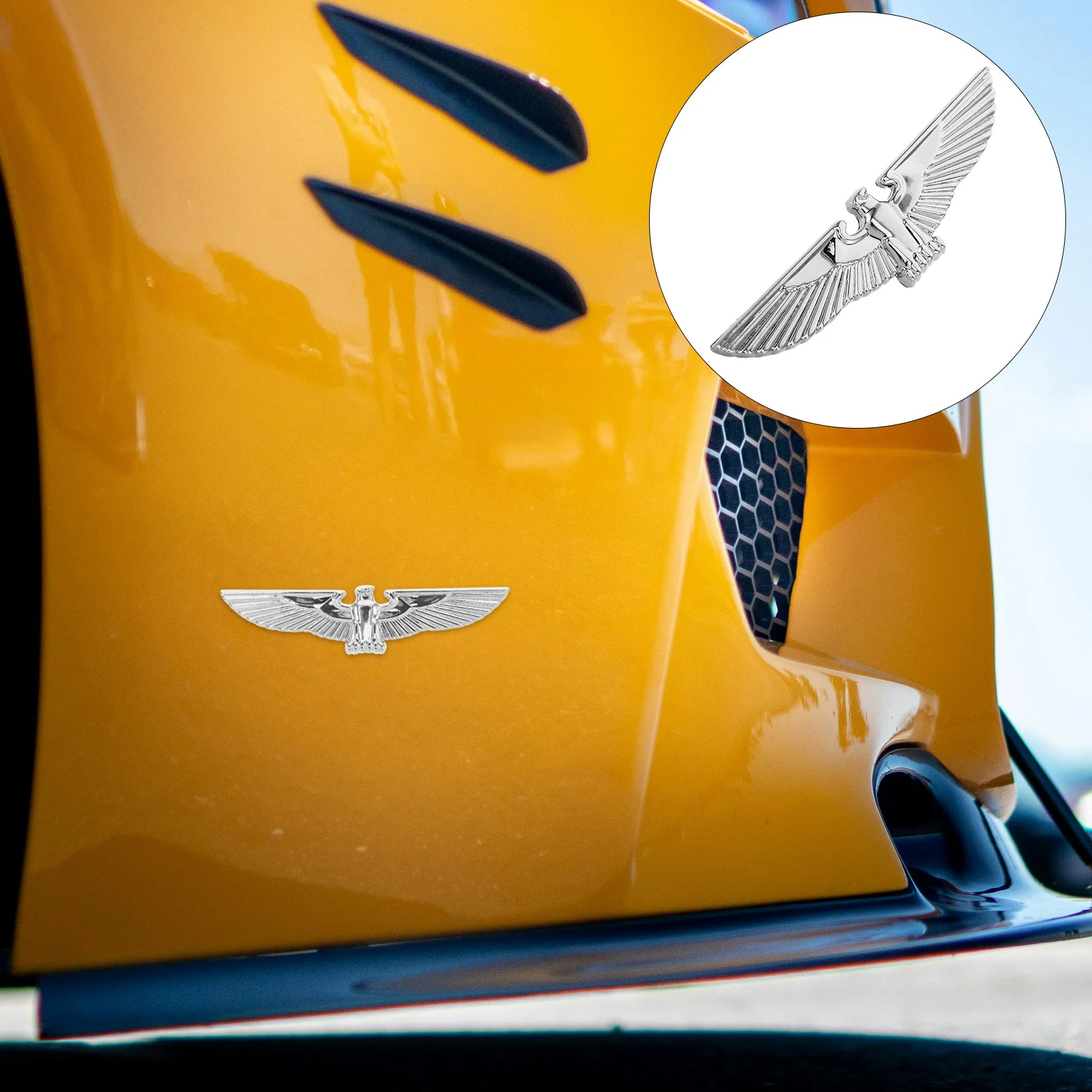 

Metal 3D Eagle Car Decal Decorative Badge Auto Sticker for Suv Truck Exterior Accessories Metal Eagle Car Decal