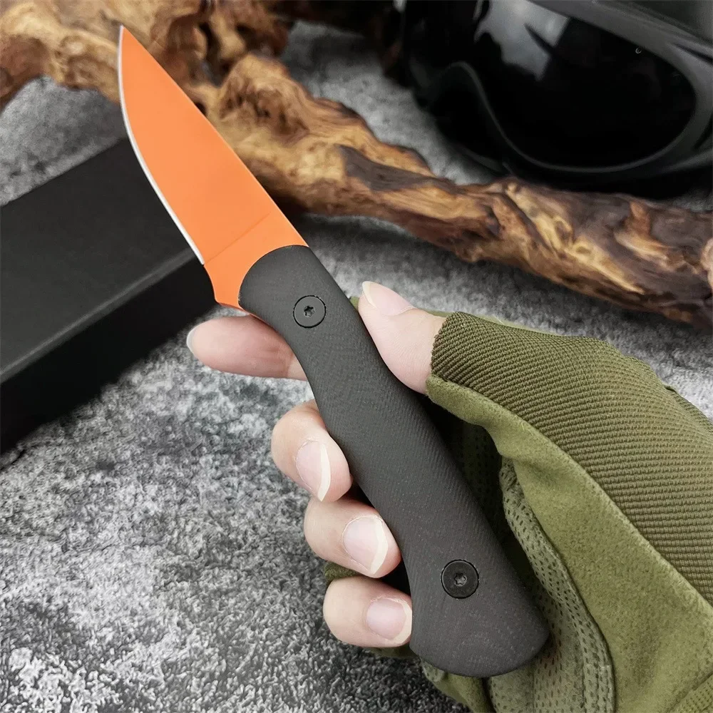 

Нож для выживания Full-Tang из стали 8Cr13Mov с рукоятью G10, универсальный инструмент с ножнами для охоты, выживания на природе и повседневного ношения (EDC)