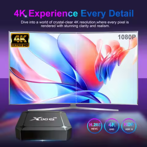 X96Q RK3518 Android 14.0 TV Box New Style BT5.0 Wifi6 Support Youtube Media Player Google Voice Assistant 4K Smart Box