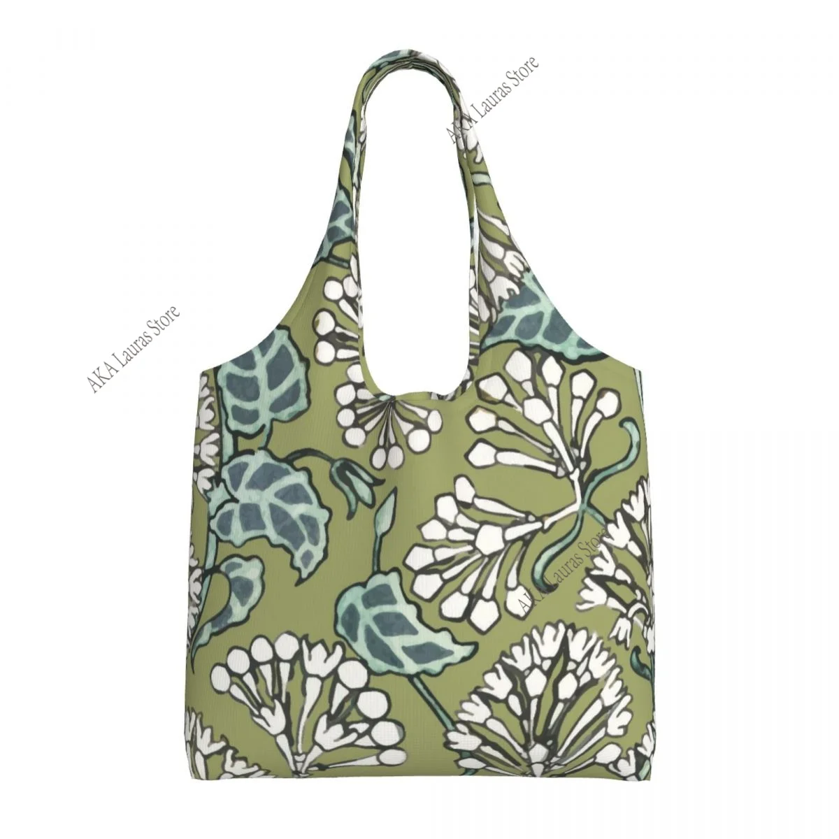 Shopping Bags Women Portable Funny William Morris Compton Floral Art Nouveau Pattern Big Capacity Grocery Shopper Tote Bags