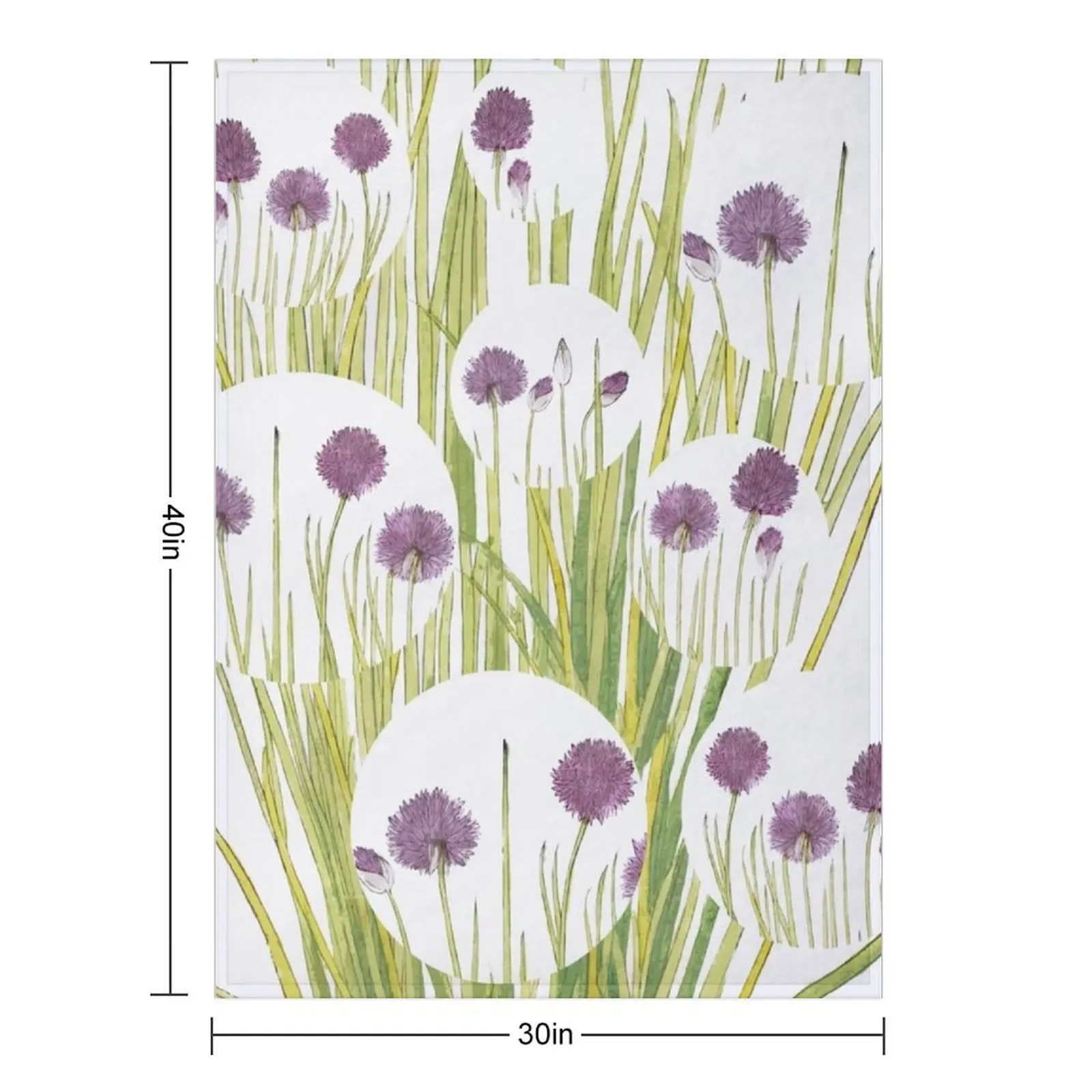 بطانية رمي ألوان مائية نباتية ناعمة من القطيفة منقوشة متعددة الأغراض بطانيات دافئة #2