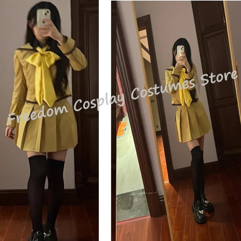 애니메이션 나나미 모모조노 코스프레 의상 가발 카미사마 러브 키스 나나미 코스프레 성인 여성 JK 교복 할로윈 의상