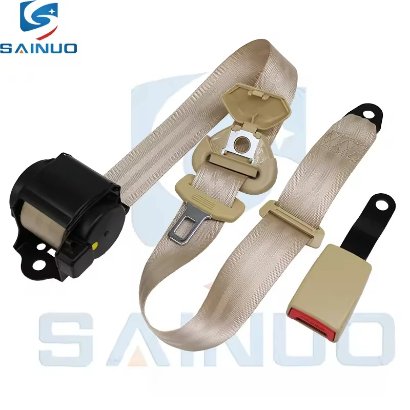 wholesale high quality factory 3-Point Retractable Car Safety Belts with Metal for Buckle Lock Enhanced Security Features