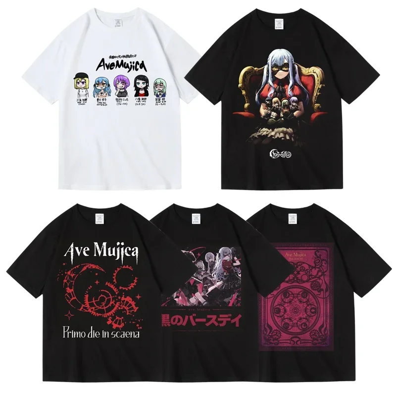 Camiseta de manga corta para hombre y mujer, ropa de banda BanG Dream Pain, verano