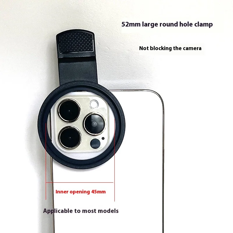 52mm Large Aperture Mobile Phone Lens Three In One Set Macro Lens Starlight Mirror Cpl Polarizer Can Be Stacked
