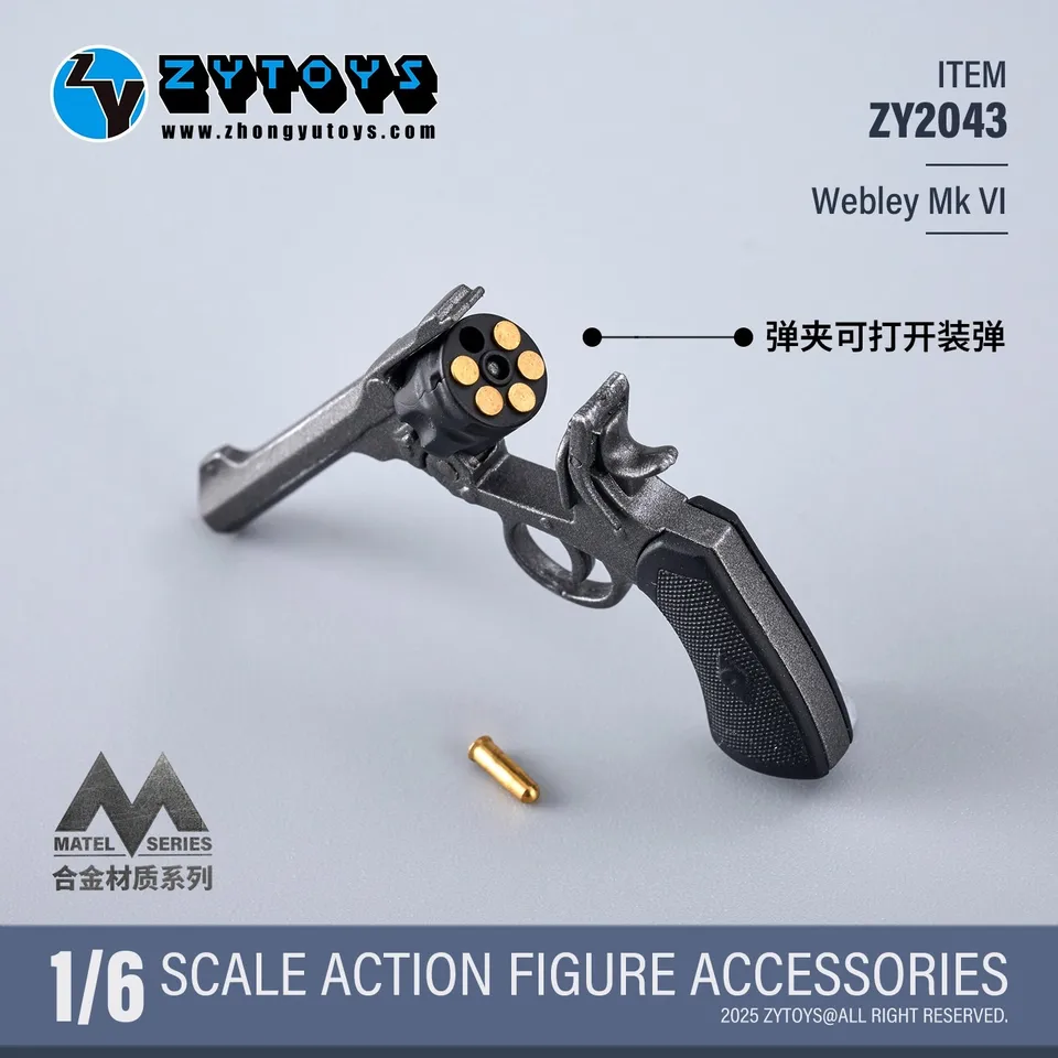 Zytoys zy2041 zy2042 zy2043 1/6 soldado m9 m1911 webley mk pistola