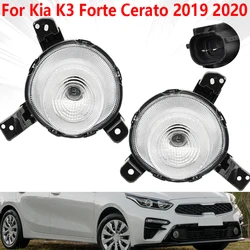 For Kia K3 Forte Cerato 2019 2020 Fog Lights Front Bumper Fog Lamps Headlights Auto Fog Light Accessories