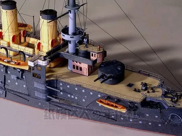 1/250 Military Ship Model Czar Russia Navy Oslabya  Warship 3D Paper Model Handmade Art Toy