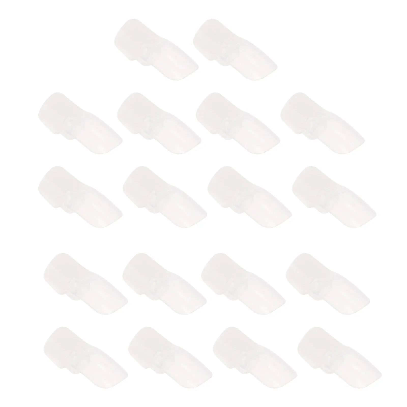 20Pcs Nail Varnish Cover Protector Transparent Plastic Tips for Nail Polish Drying Protection DIY Manicure Art Essential Tool view 2