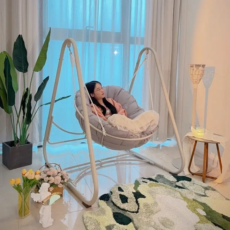 

Purple leaf swing adult indoor swing household balcony lazy sofa cradle indoor hanging basket balcony swing rocking chair
