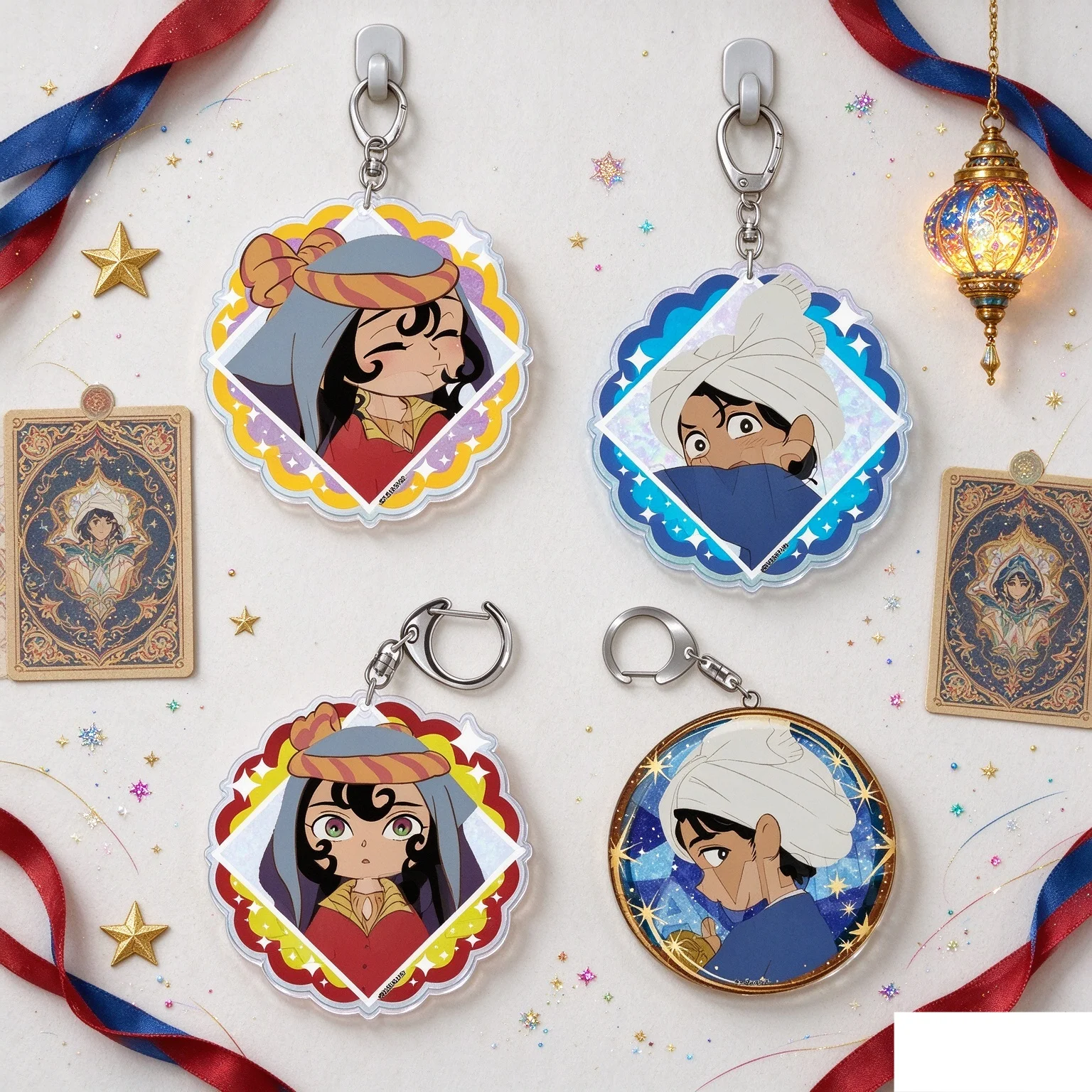 High Pixel Anime A Witch's Life In Mongol Bag Pendant Gifts Bag Acrylic KeyRing For Girls For Fans Gifts Jewelry Funny Keychain