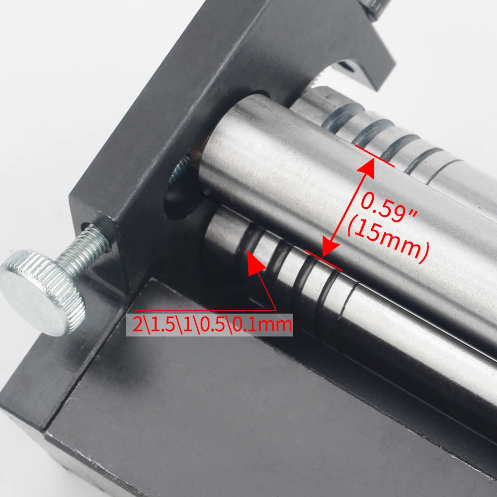 RB160 SN20049 Slip Roller Machine Manual Bending Machine Home DIY Tool,for Sheet Metal/Wire/Round Tube Arc Shape Bending