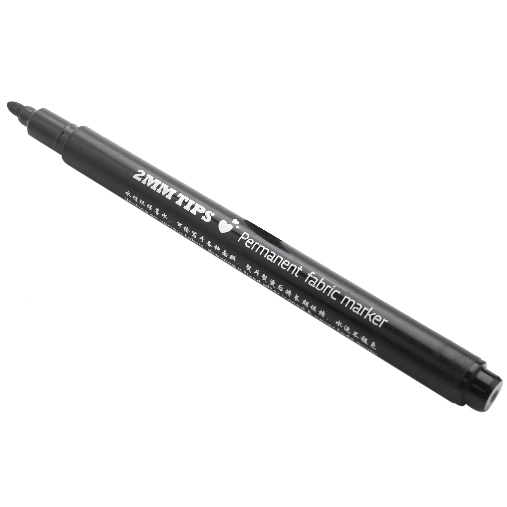 Stylos marqueurs de tissu, couleurs en continu pour bricolage textile, vêtements, t-shirt, chaussures, noir, nouveau, 1 pièce