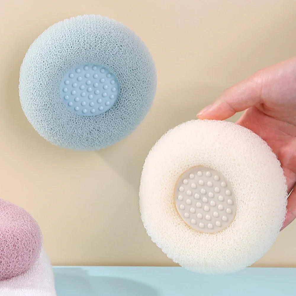Mesh Bath Sponge Ball Cleaning Brush Shower Body Cleaner Massage Bubbler Soft Exfoliating Sponge Dead Skin Bathroom Accessories