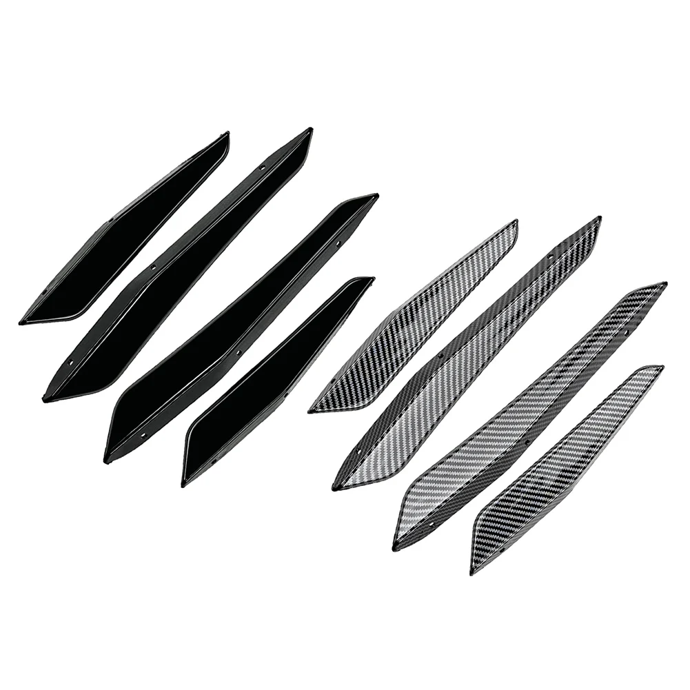 4 Pcs Car Front Bumper Splitter Side Skirt Spoiler ABs Plastic Decoration Trims For BMW M2 G87 2023-2024