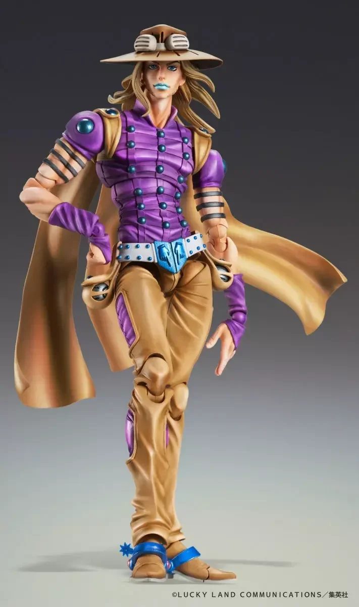 Original Medicos JoJo's Bizarre Adventure Stone Ocean Steel Ball Run Gyro Zeppeli Super Action Statue Moving Joints Model Figure