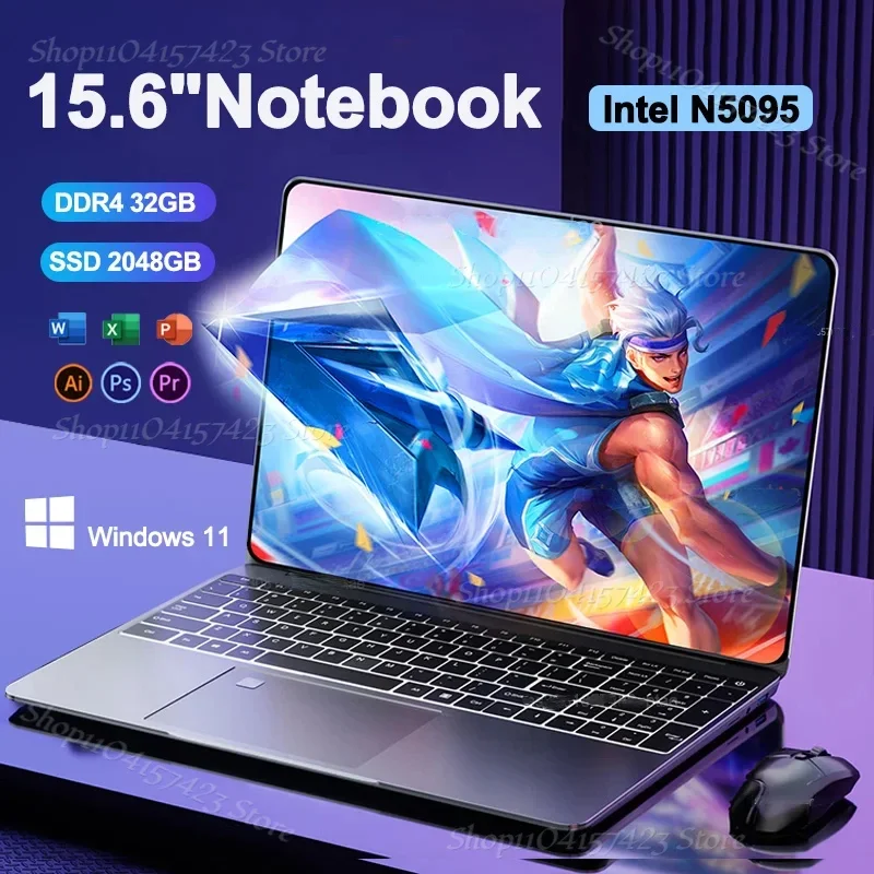 Portable Laptop 15.6