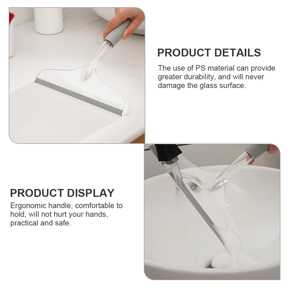 

Portable Glass Cleaner Lightweight Car Window Squeegee Shower Scraper Windscreen Wiper Bathroom Cleanser Rubber Water Remover