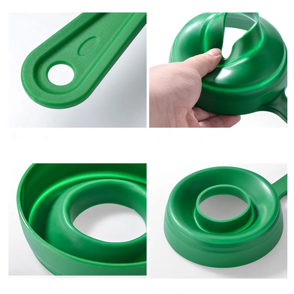 1Pc Plastic Canned Funnel Wide Mouth Funnel Jars Folding Funnel With Long Neck Liquid Filling Funnels Household Kitchen Gadget