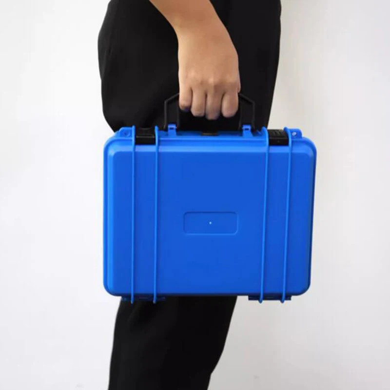 Plastic Tool Box with Handle, Locking Lid, Empty Box / Pearl Sponge Insert, Organizer and Storage Case, L280 x W240 x H130mm