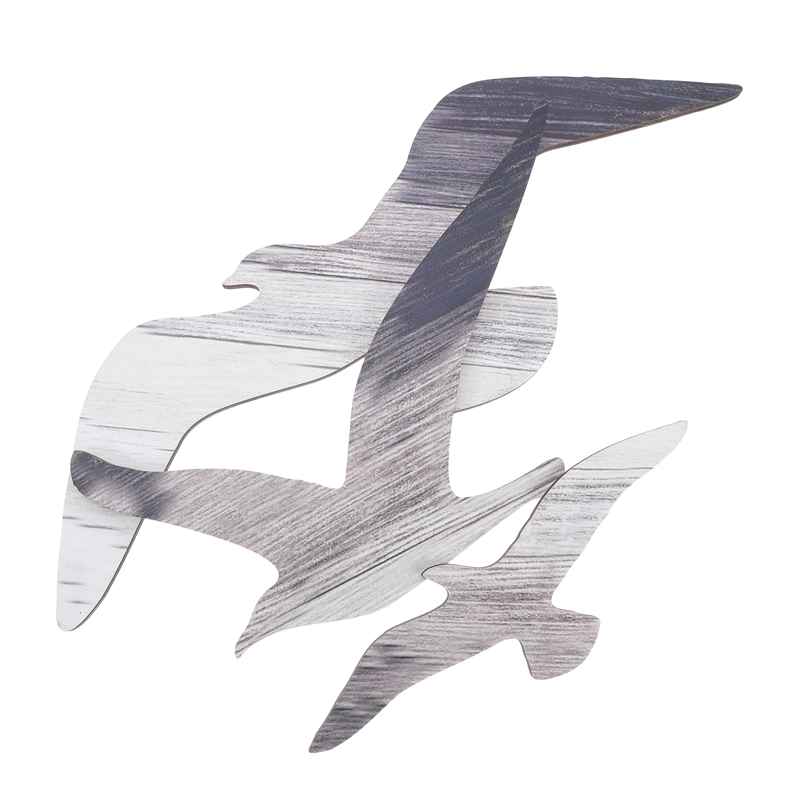 

3 Pcs Seagull Wall Hanging Decoration Ocean Bird Sculpture Piece Set Vintage Art