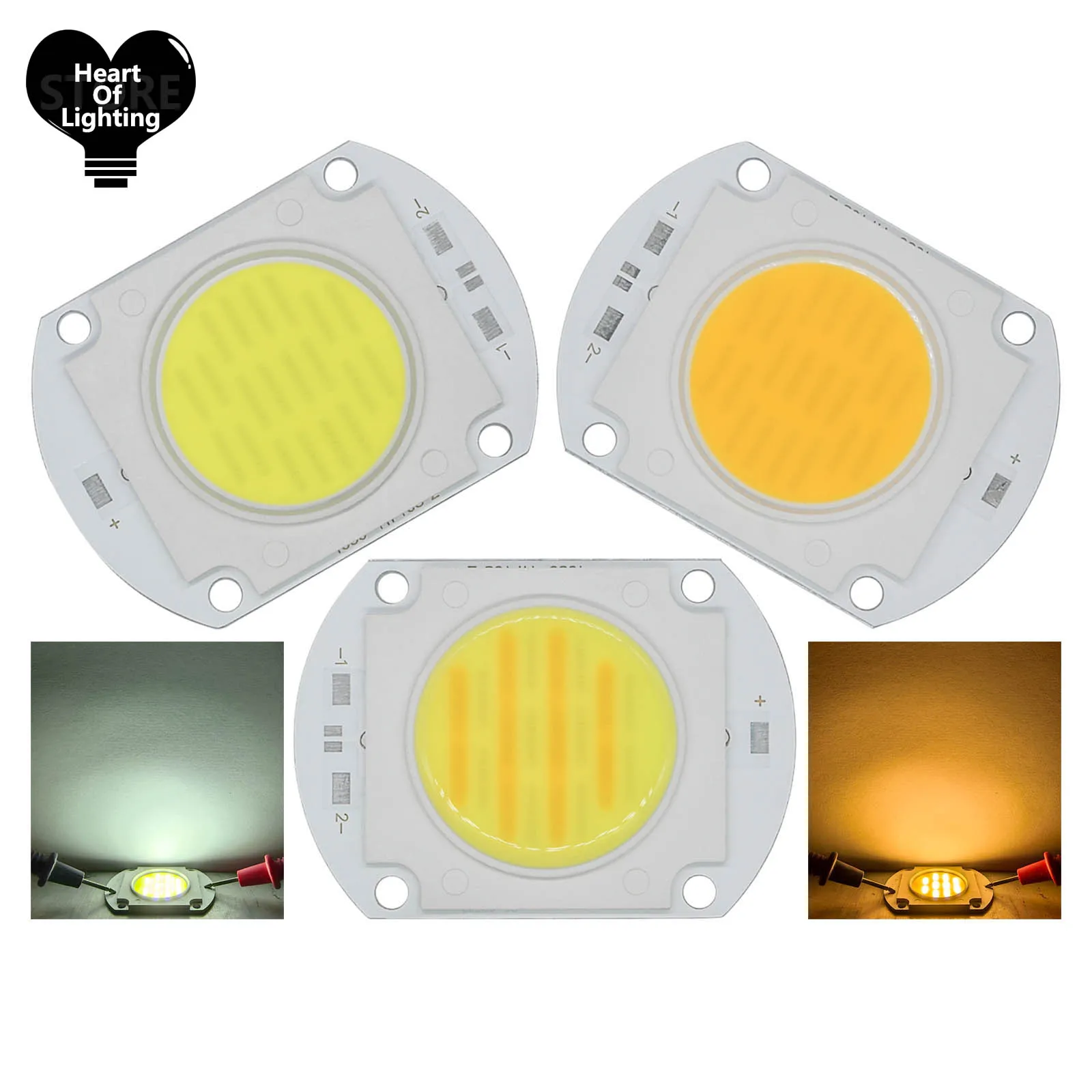 Dual color LED Chip COB lamp 100W DC30-32V 1500mA 10000LM Module Lamp Integrated Light Beads DIY Flood light Led Bulb Spotlight