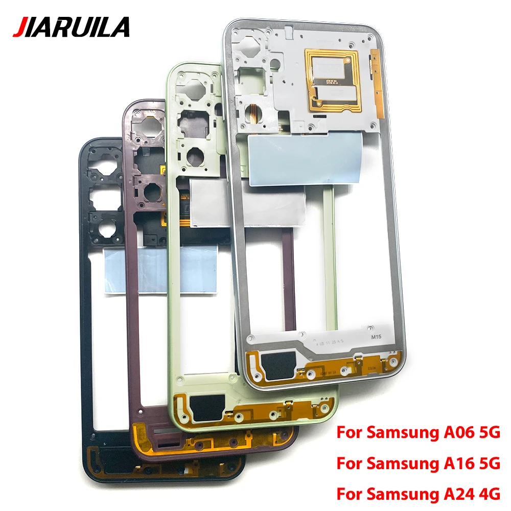 NEW For Samsung A06 5G / A16 5G / A24 4G Front Housing Middle Frame Bezel Chassis Shell Parts