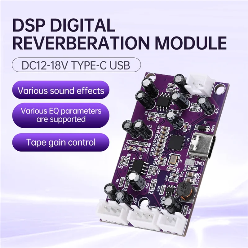 -ABGY para módulo de circuito de reverberación Digital DSP cambiador de voz Eq Control de adelgazamiento frecuencia cambio efecto mezclador efectos de sonido