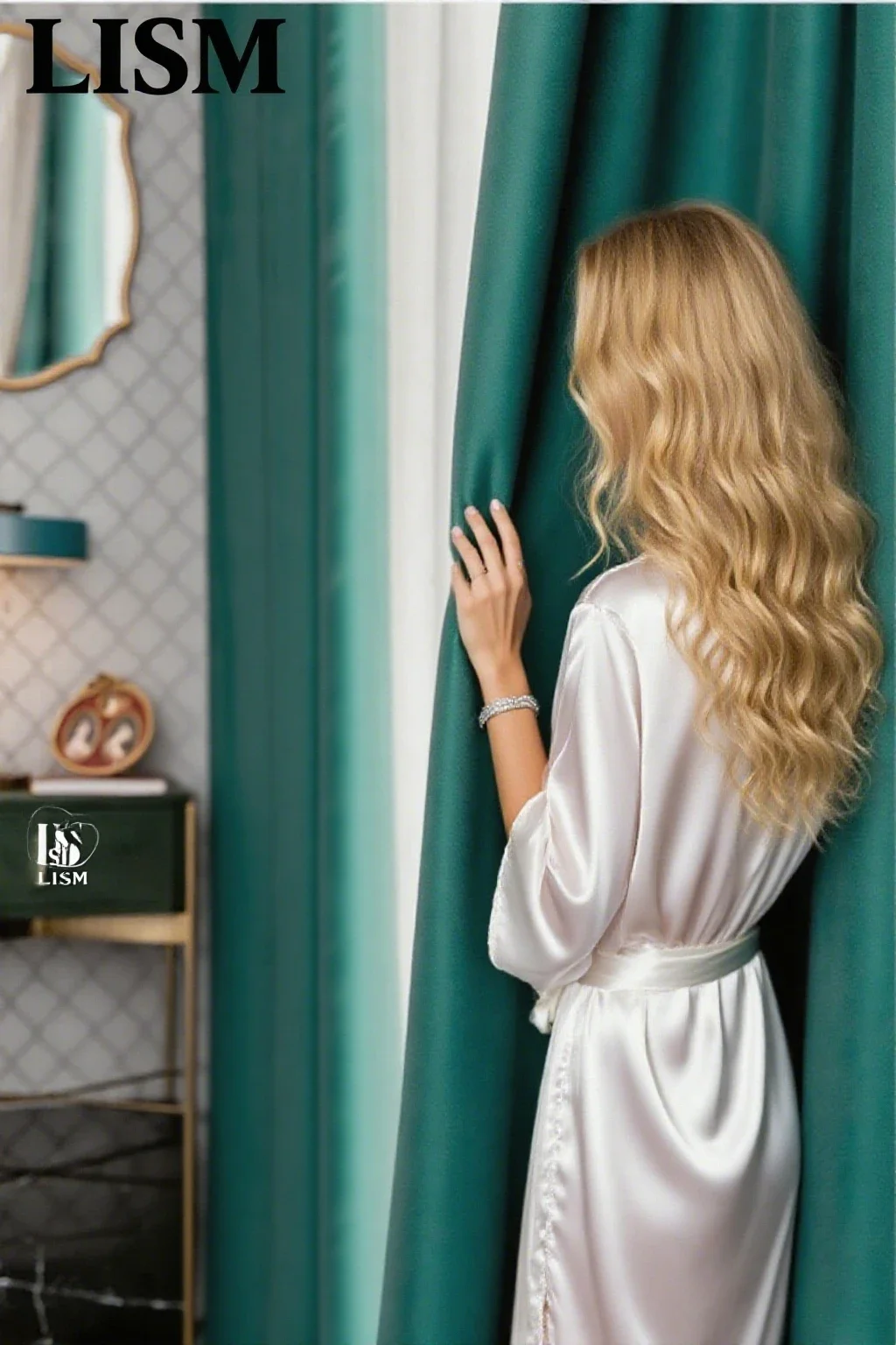 

Modern Fashion Gray Precision Jacquard Luxury Curtain for Living Room Bedroom Blackout Window Decoration Dining Satin Elegant