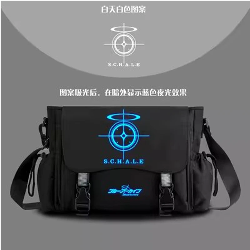 Game Azur Lane Backpacks Blue Archive School Bags Noctilucence Print Oxford Waterproof Teenagers Shoulder Bags Unisex